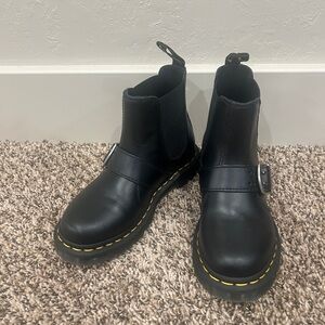 Dr. Martens 2976 Women's Buckle Pull Up Leather Chelsea Boot